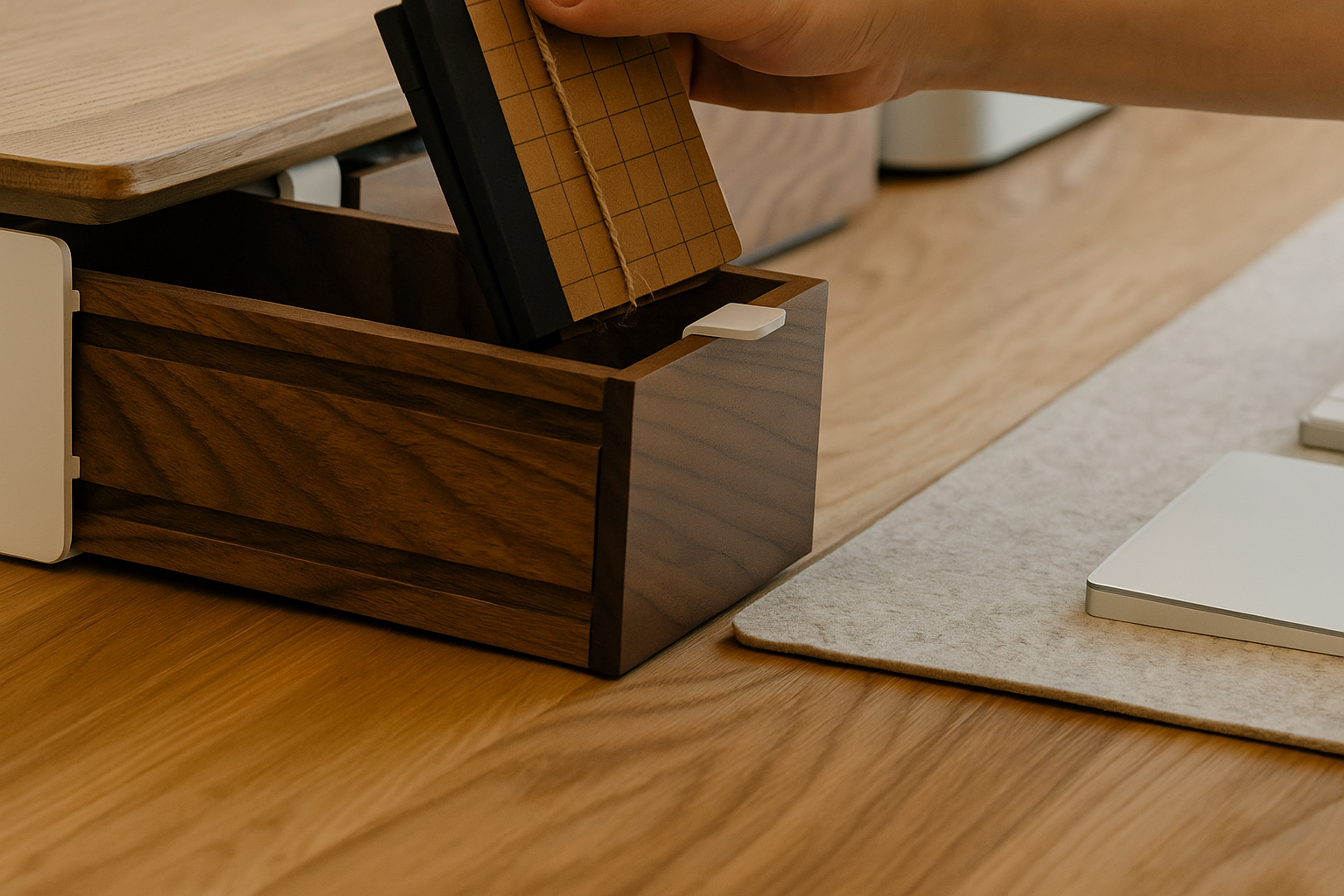 Wooden small modular drawer