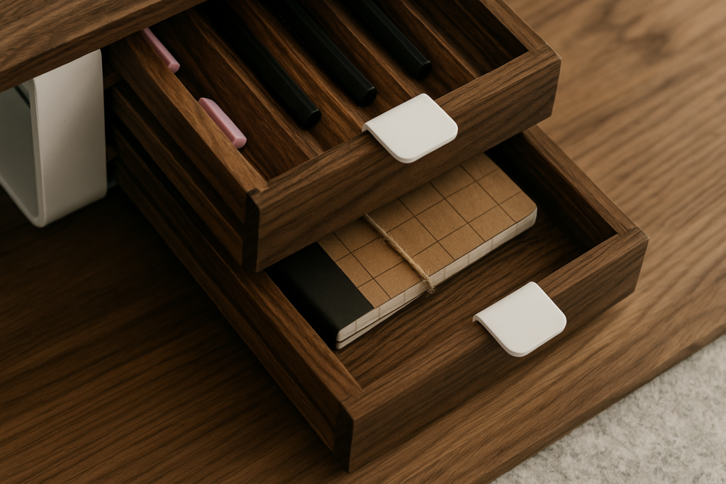 Wooden small modular drawer